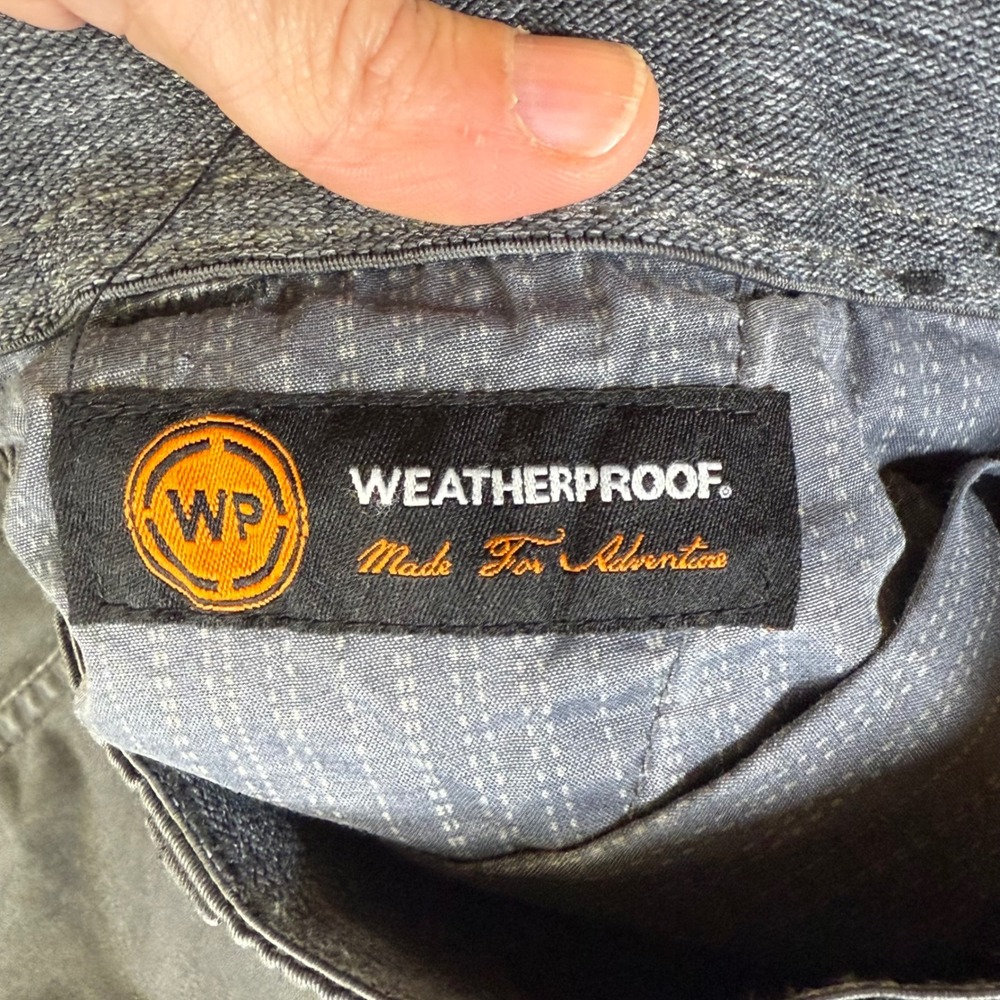 WEATHERPROOF Utility Pants Charcoal Gray Straight Leg Casual Workwear Size 40x30 - Picture 5 of 9